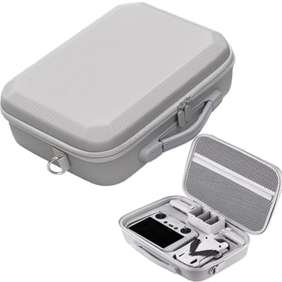 Allecto - Draagtas voor Mini 3 Pro - DroneKoffer - Grote capaciteit - Grijs - Travel Case - Geschikt voor Mini 3 Pro-accessoires