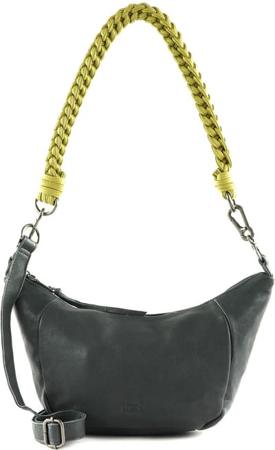 FREDsBRUDER Leren Schoudertas Nida Shoulderbag Antracite Antraciet