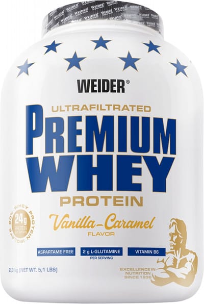 Weider Premium Whey (2300g) Vanilla-Caramel - Eiwitten - Wei-eiwit Mix