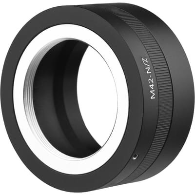 Bague d'adaptation manuelle pour monture d'objectif, en alliage d'aluminium, pour objectif à monture M42 vers Nikon Z5/Z6/Z7/Z50, monture Z noir