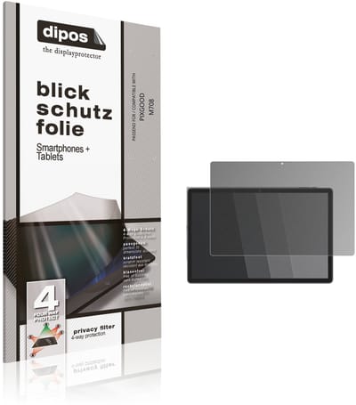 dipos – Matte Privacy Screenprotector geschikt voor PIXGOOD M708 | Anti-Spy Beschermfolie