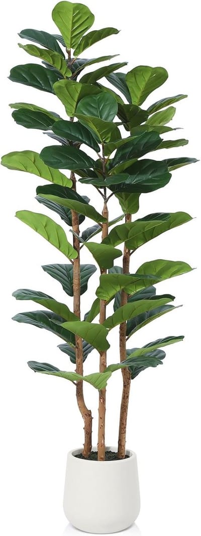 Kunstmatige Ficus Lyrata Plant 150 cm - Realistische Vioolbladplant Voor Binnen Decolatie