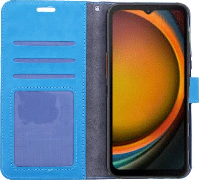 Portemonnee Book Case Hoesje Geschikt voor: Samsung Galaxy Xcover 7 -Turquoise