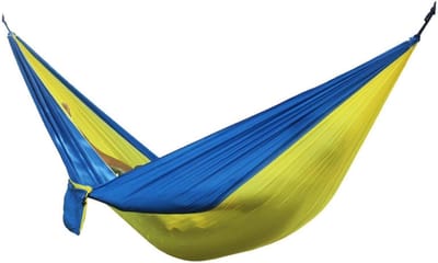 Kampeerhangmat - Schommel Bed Tuin - Buiten Ontspannen - Lichtgewicht Parachute Nylon - 270 x 140 cm - Veelkleurig