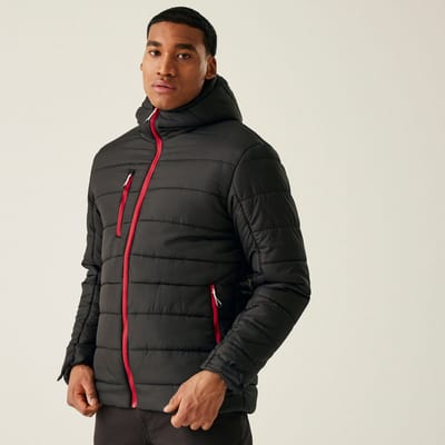 Gevulde Jas Heren Insulated Orange Zippers