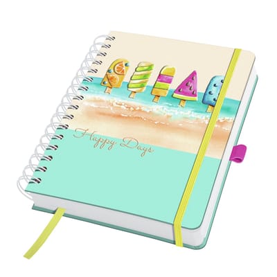 Sigel spiraal notitieboek - A5 - Jolie - Summer Breeze - 240 pagina's - met dots - 120 grams papier - SI-JN655