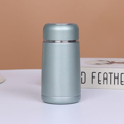 Tasse à eau isolée en acier inoxydable à double couche Tasse pour étudiant Tasse publicitaire Mini tasse droite Tasse thermos métallique avec tasse à thé 350ml