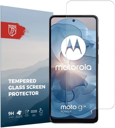 Rosso Screen Protector Geschikt voor Motorola Moto G24 Power | 9H Tempered Glass | Glasplaatje | Beschermlaag | Beschermglas | 9H Hardheid