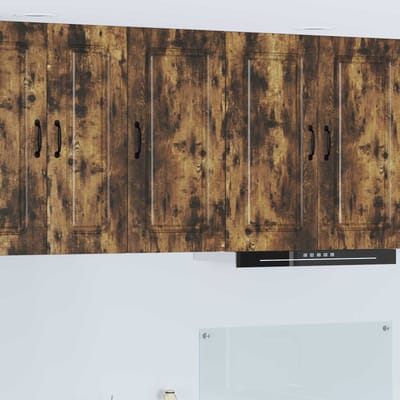 vidaXL - Vaatwasserpaneel - Kalmar - Rook - Eiken - 40 - x - 31 - x - 80 - cm - Bewerkt - hout
