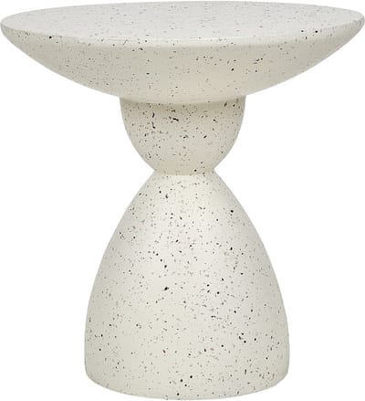 CAFFI - Bijzettafel - Gebroken wit - Lichtbeton