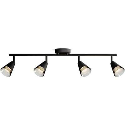Philips Cleft Spot - Plafondspot met vier lichtpunten - Met gerookt glas - GU10 LED fitting