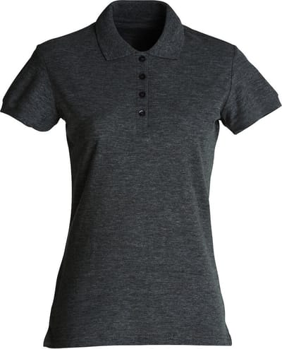 Clique Basic Polo Women 028231 - Antraciet Melange - M