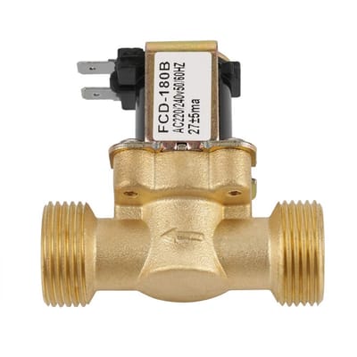 IMstore - Solenoid Klep G3/4 - Water Inlaat - Betrouwbaar en Duurzaam - Messing - 2 Weg Klep - Geschikt voor Huishoudelijke en Industriële Toepassi...