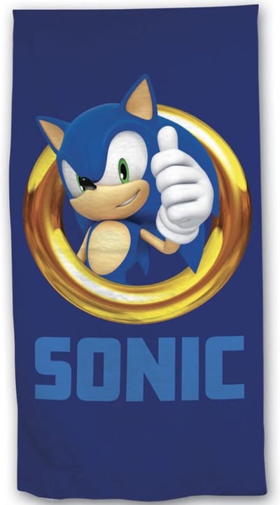 Sonic Strandlaken The Quickest Hedgehog - 70 x 140 cm - Katoen