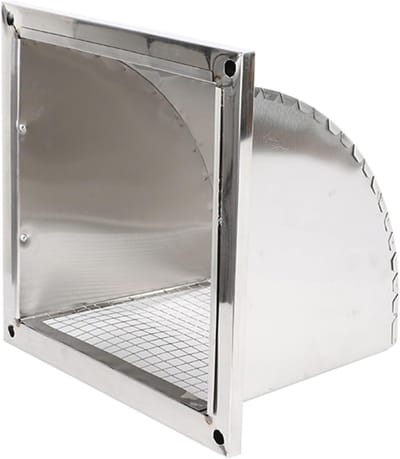 Ventilatieafdekking RVS - Muurrooster - Luchtcirculatie Verbeteren - Roestvrij staal 304 - Onregelmatige openingen - Zilverkleurig