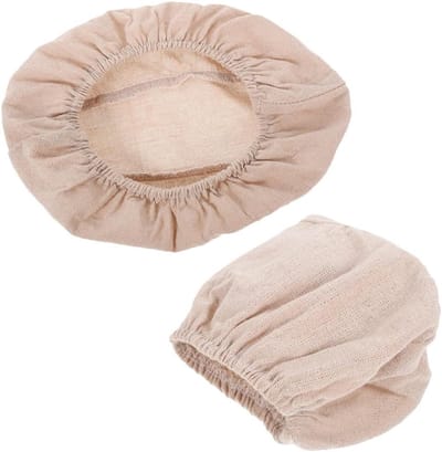 Broodmand Voering - Rijsmand Doek - Brood Bakken - Gelijkmatige Fermentatie - 25x14x8 cm - Beige