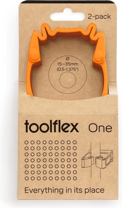 Gereedschapshouder Toolflex One oranje - Set 2 stuks