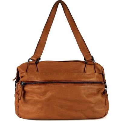 DSTRCT Harrington Road Leren Handtas / Schoudertas - Cognac