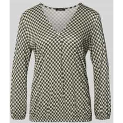 Blouse van viscose met V-hals Model 'Sannah iconic'