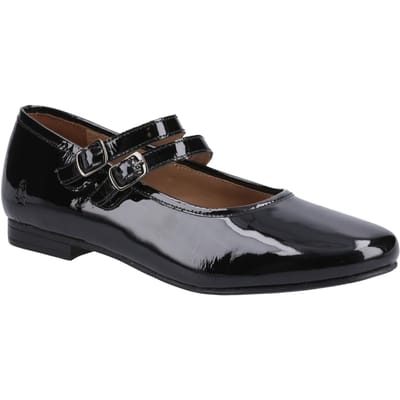Hush Puppies Nancy Mary Jane Leren Dames Zwarte Ballerina's