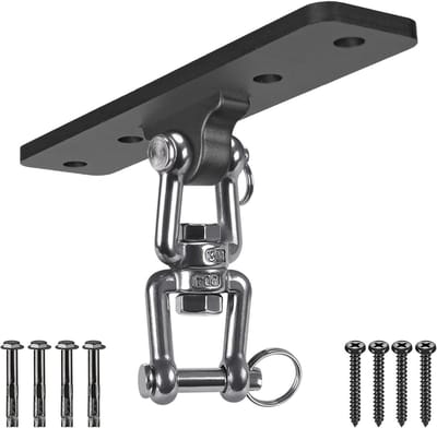 Zware Tassenhanger met 360° Rotatie voor Wandmontage - Perfect voor Boksen, MMA en Krachttraining