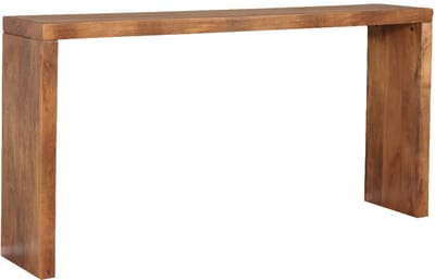 Bijzettafel 150cm duurzaam mangohout Randy bruin industrieel side table