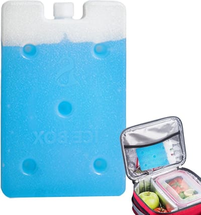 Koelelement Luchtkoeler - IJsblok Herbruikbaar - Koel Houden - Verhoogde Koelcapaciteit - 400 ml - Blauw