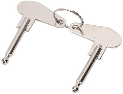Dailygoods- Contactslot Universeel - 2 Stuks - Sleuteldiameter 5 mm - Geschikt voor Tractoren/Graafmachines/Vrachtwagens - Hoogwaardig Metaal - Duurzaam - Ontstekingssleutel