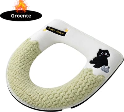 Nivard Wasbare Toiletbril Cover - Wc Bril Hoes - Toiletbril - Wc Deksel - Toiletafdekking - Verwarmde Wc Bril - Groen