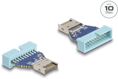 Delock USB 10 Gbps Adapter Pin Header male to internal USB Type-E Key A male