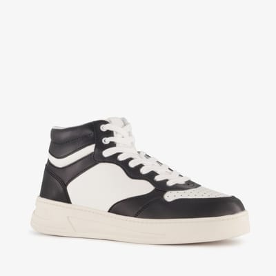 Blue Box hoge dames sneakers zwart wit - Maat 36