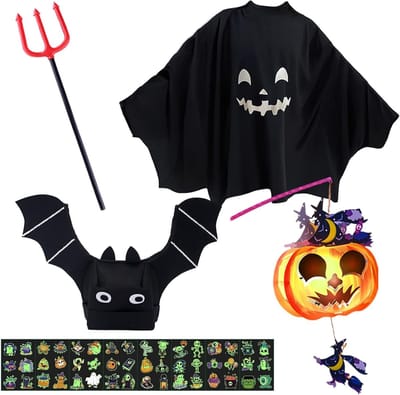Spookkostuum voor Kinderen - Halloween Spookcape voor Jongens en Meisjes, Perfect voor Carnavalsfeesten en Cosplay