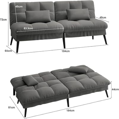 Hoekbank met Slaapfunctie 246 x 145 cm – L-Vorm Slaapbank met Bedlade – Universele Hoek Links/Rechts – 3-Zits Sofa met Opbergruimte – lightGrijs – Pauwhome