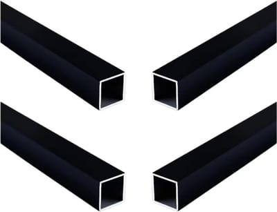 BRENZOOS- Aluminium Buis 10mm x 10mm x 1mm - 4 Stuks - Hoogwaardige 6063 Aluminium - Waterdicht - UV-bestendig - Voor Constructie en Decoratie - Vierkante Buis