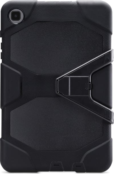 Xccess Tablethoes geschikt voor Samsung Galaxy Tab A7 Lite Hardcase Backcover | Xccess Survivor Essential | Schokbestendig Galaxy Tab A7 Lite Telefoonhoesje | Anti Shock Proof + Standaard - Zwart