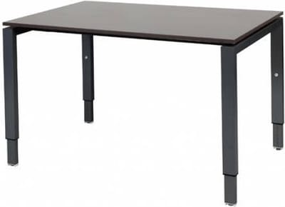 Verstelbaar Bureau - Domino 120x80 logan - zwart frame
