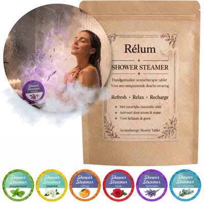 Rélum® Shower Steamer Gift Set 6 stuks – Douche Steamers – Shower Bombs – Geschenkset Vrouwen – Verschillende Geuren