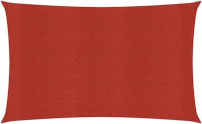 vidaXL - Zonnezeil - 160 - g/m² - 4x7 - m - HDPE - rood