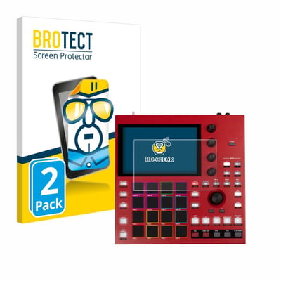 BROTECT - Screenprotector voor Akai MPC One+ - Folie Beschermfolie transparant 2 Stuks