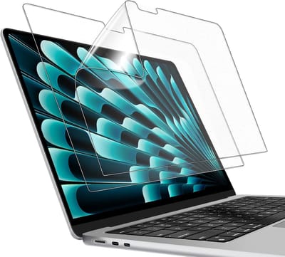 SnelShoppen - Matte Screen Protector voor MacBook Air 13 Inch (M2-M5, 2022-2026), Anti-Verblinding, Anti-Vingerafdruk, 2 Stuks, Schermbeschermer voor