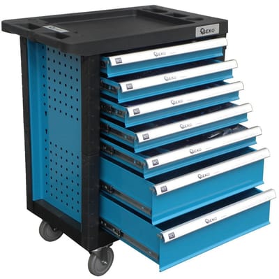GEKO Gereedschapswagen - 7 lades - 272-delig - Compact ontwerp - Rood
