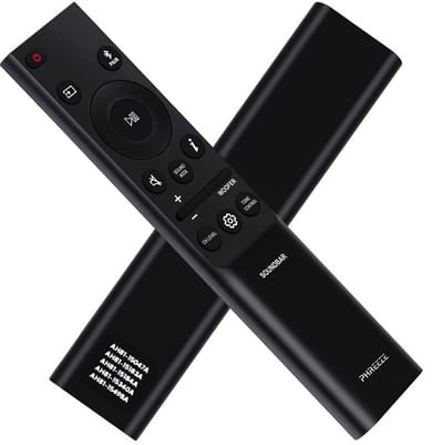 Vervangende Afstandsbediening geschikt voor Samsung Soundbar - Zwart - AH81-15047A / AH81-15183A / AH81-15184A / AH81-15340A / AH81-15498A / HW-B450 / HW-Q990B / HW-Q930B / HW-Q6CB / HW-Q600B / HW-Q67CB