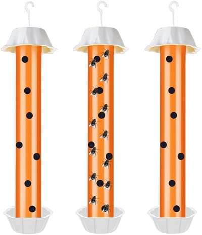 Effectieve 3-delige vliegenval voor binnen en buiten met kleefstrip - Muggenschrik, Fruitvliegenval en Hangende Vliegenval