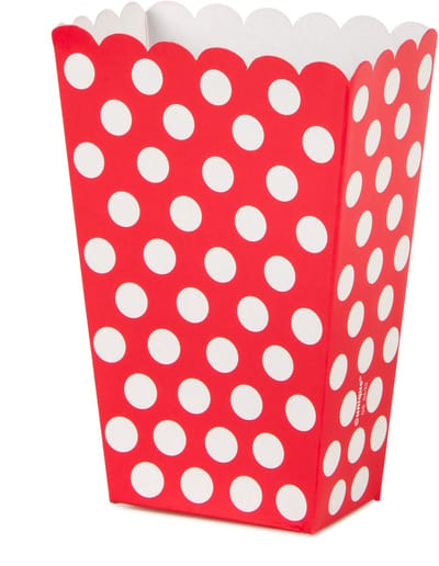 Haza Original Feestdoosjes Polkastip Rood 14 X 9 Cm 8 Stuks