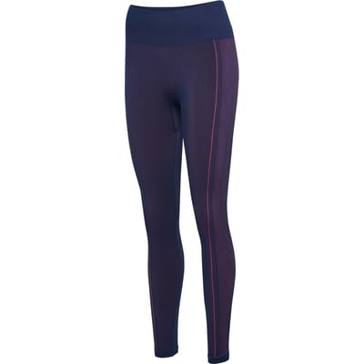 Hummel Dames Legging Sport Streep Patroon Sportleggings Regular Fit