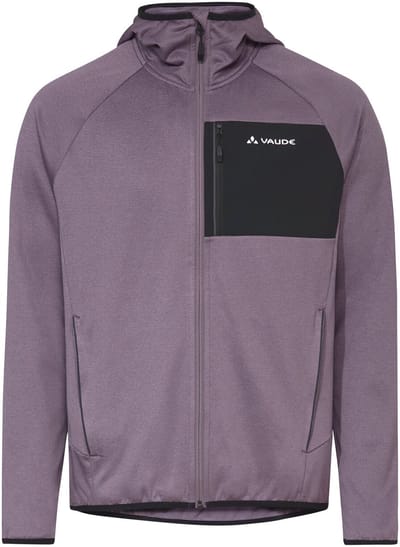 VAUDE Tekoa Fleece Jas II, Fleece Jas, Heren Outdoor Sportjassen, Niet Waterdicht, Niet Winddicht, Capuchon, Slim Fit
