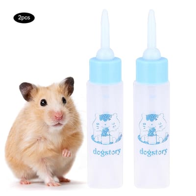 2 STKS 30ML Hamster Zoogfles Kleine Huisdieren Puppy Eekhoorn Kittens Verpleging Voedingsfles Water Melk white