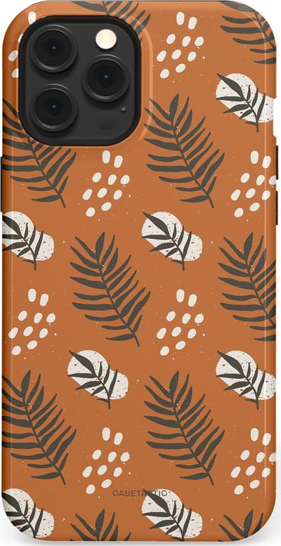 Casetastic Hoesje Geschikt voor Apple iPhone 12 Pro Max Magsafe - Stijlvolle Beschermende Duo-layer Case - Rustiek ritme