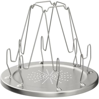 carmdering - Opvouwbare Camping Broodrooster voor Gaskoker -Draagbare Camping Broodrooster - Opvouwbare Camping Broodrooster - Roestvrijstalen Toastrek - voor 4 Sneetjes Brood - voor Buitenkoken, Wandelen, BBQ en Picknicks
