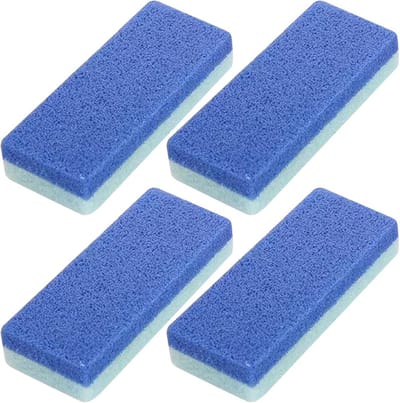 Voetverzorging Set - Puimsteen Scrubbers - Huid Verwijderen - Ergonomisch Ontwerp - 4 Stuks - Grijs